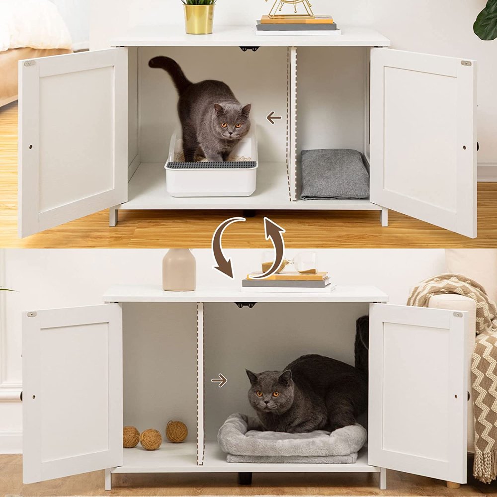 Cat Litter Box Furniture - Greige