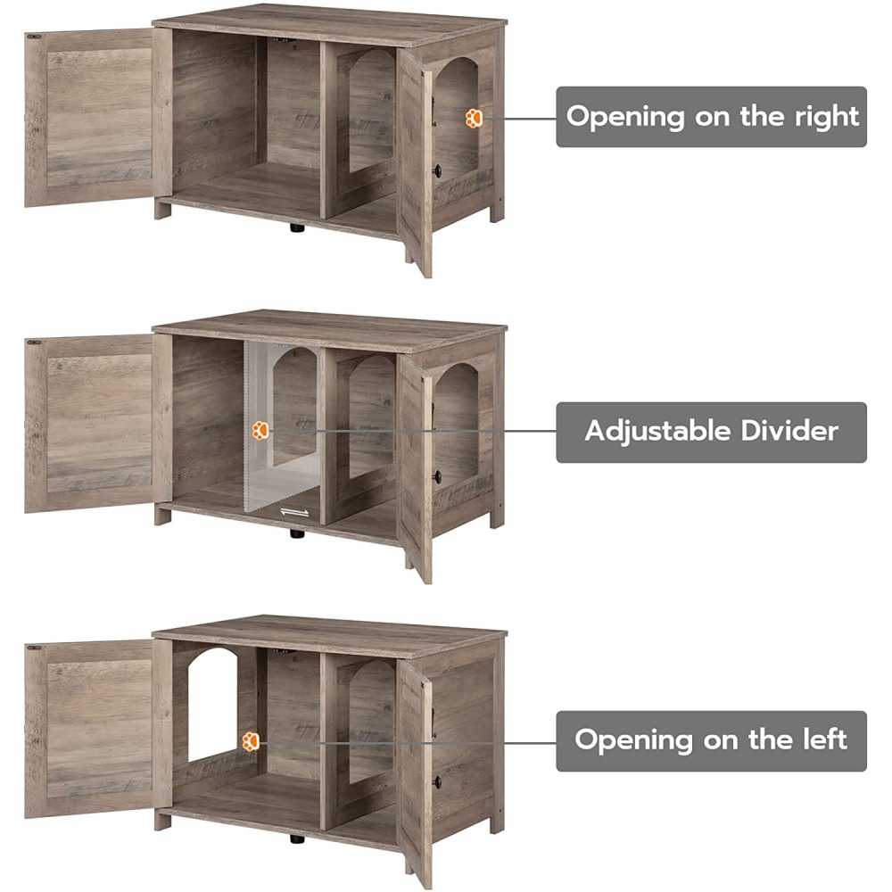 Cat Litter Box Furniture - Greige