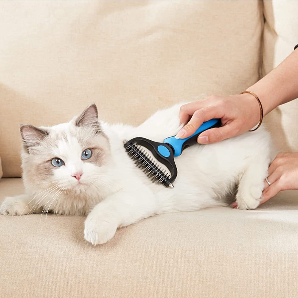 Pet Grooming Brush - White