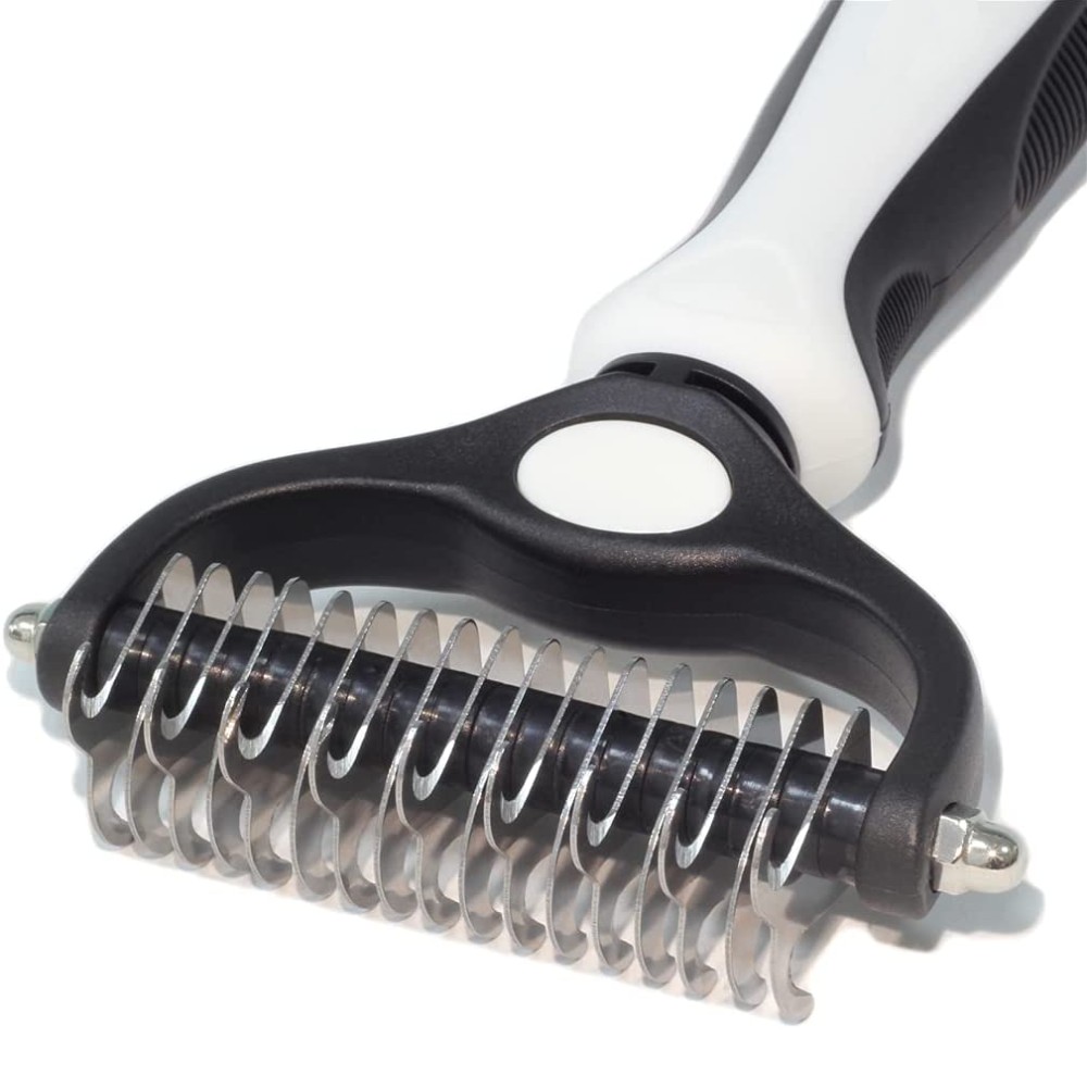 Pet Grooming Brush | Deshedding & Dematting Comb | Dog & Cat Undercoat Rake 10 buy pet grooming brush online